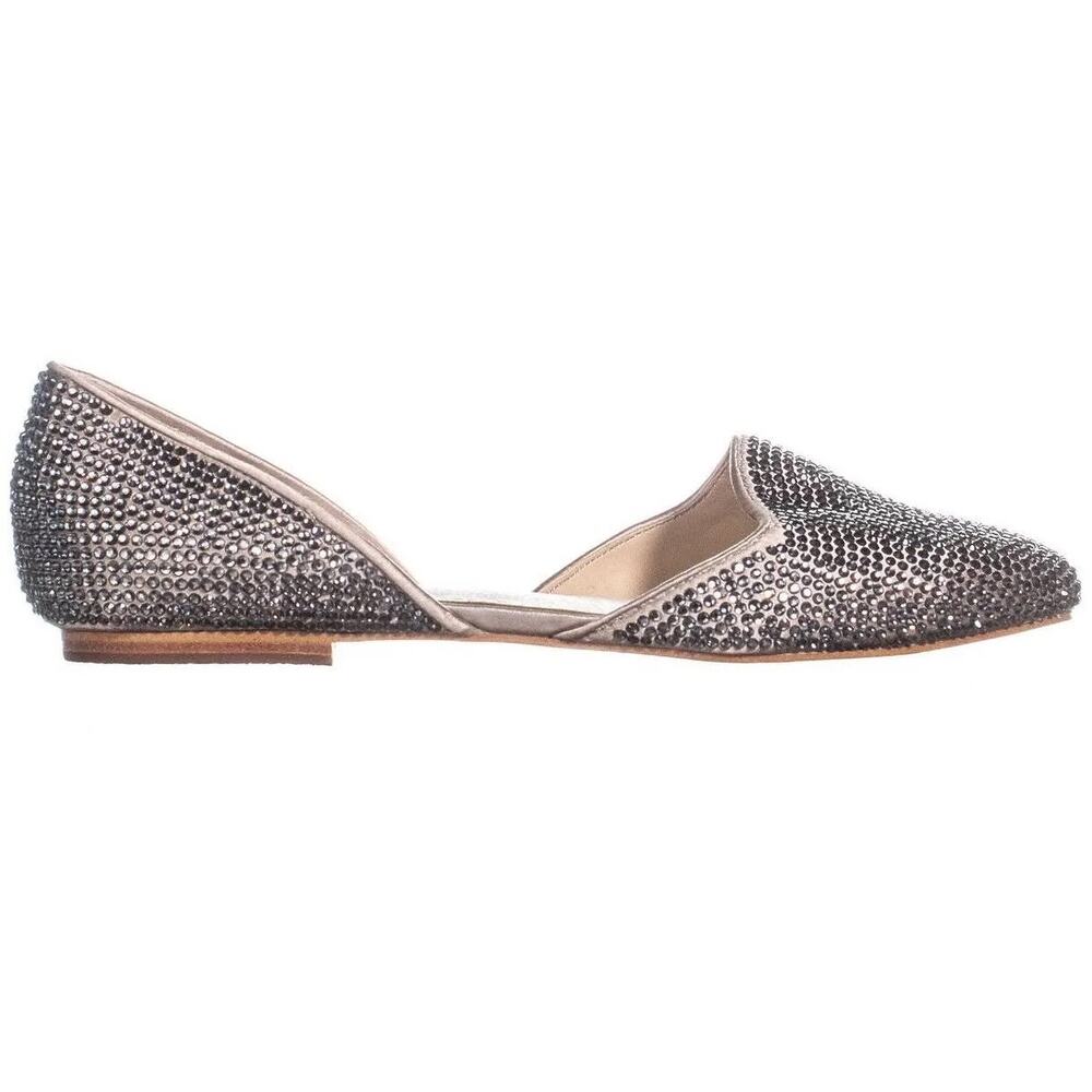Steve Madden Vamp D'Orsay Rhinestone Studded Flat 7.5